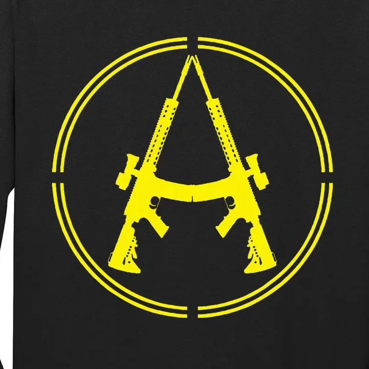 Anarchist Rifles Guns Libertarian Ancap Anarcho Capitalist Tall Long Sleeve T-Shirt