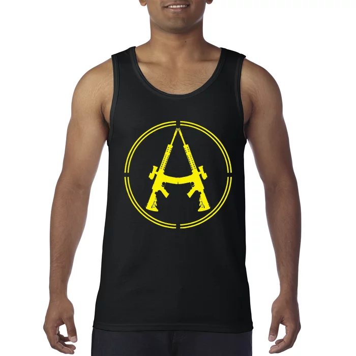 Anarchist Rifles Guns Libertarian Ancap Anarcho Capitalist Tank Top