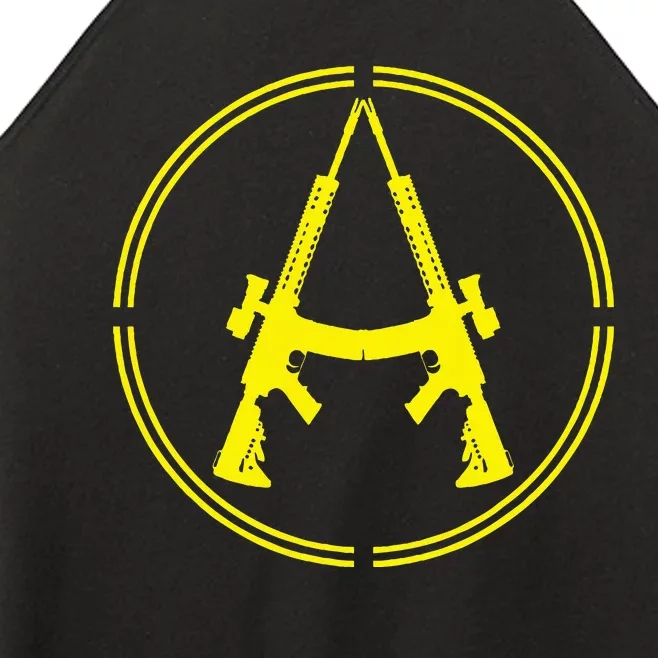 Anarchist Rifles Guns Libertarian Ancap Anarcho Capitalist Women’s Perfect Tri Rocker Tank