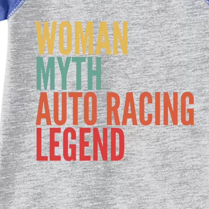 Auto Racing Gift Myth Auto Racing Legend Gift Infant Baby Jersey Bodysuit