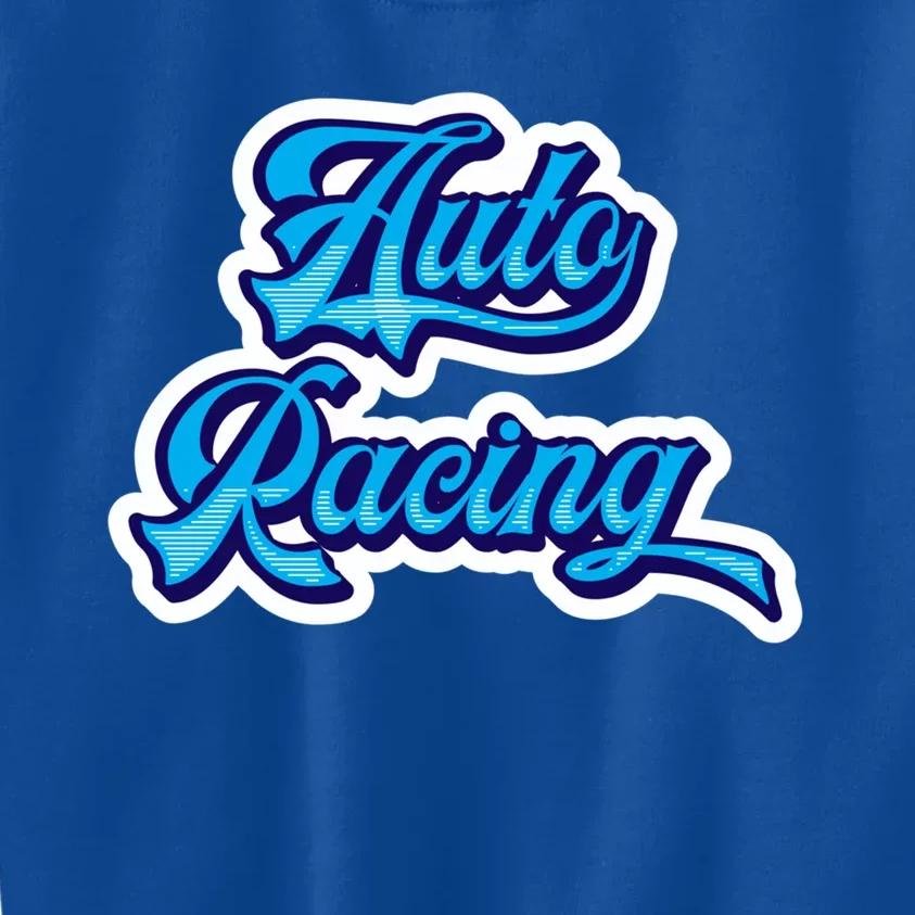 Auto Racing Gift Kids Sweatshirt