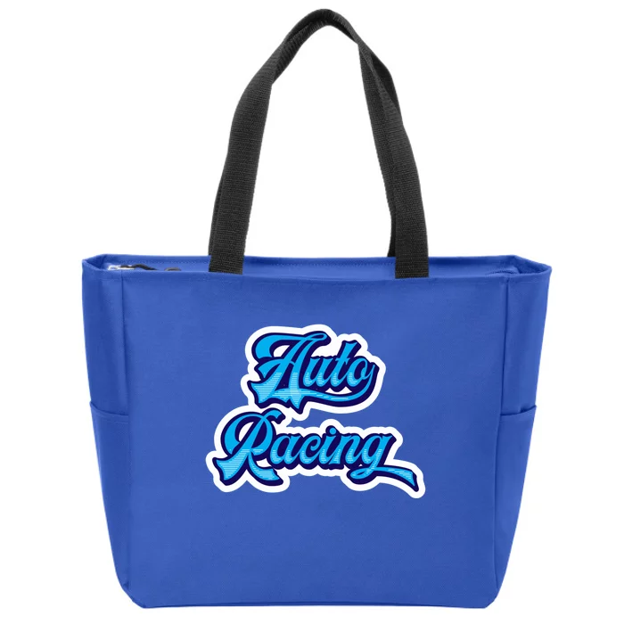 Auto Racing Gift Zip Tote Bag