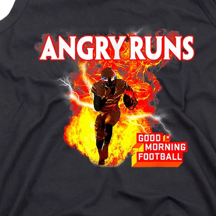 Angry Runs Good Morning Football Sport Lover Football Tank Top