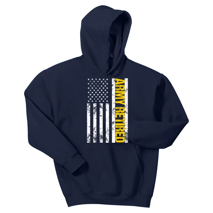 Army Retired Gift Military U.S. Army Retirement Kids Hoodie