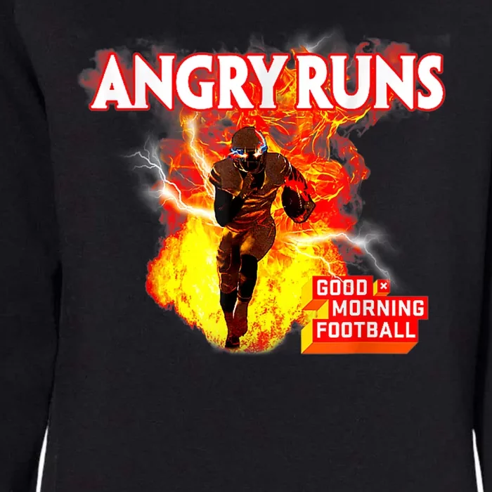 Angry Runs Good Morning Football Womens California Wash Sweatshirt