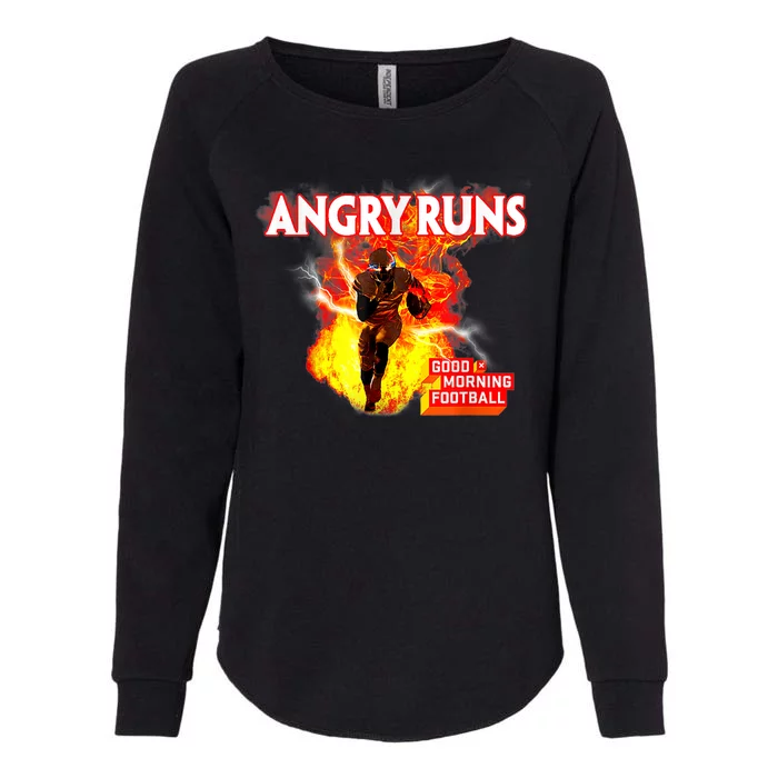 Angry Runs Good Morning Football Womens California Wash Sweatshirt