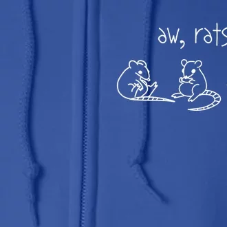 Aw Rats Gift Cute Rat Trio Gift Full Zip Hoodie