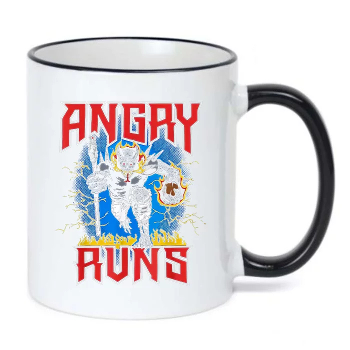 Angry Runs Good Morning Black Color Changing Mug