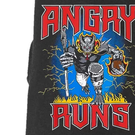 Angry Runs Good Morning Doggie 3-End Fleece Hoodie