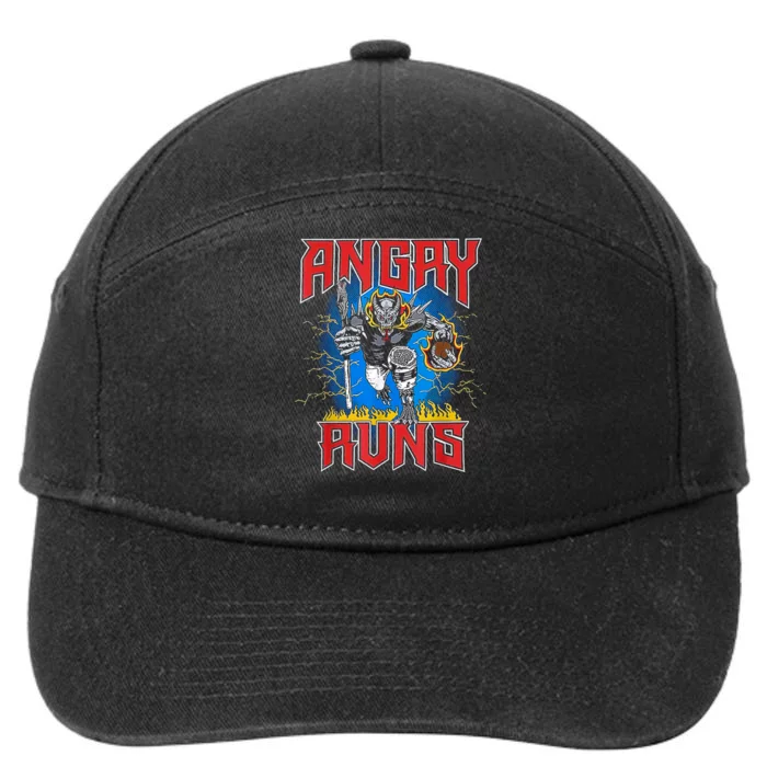 Angry Runs Good Morning 7-Panel Snapback Hat