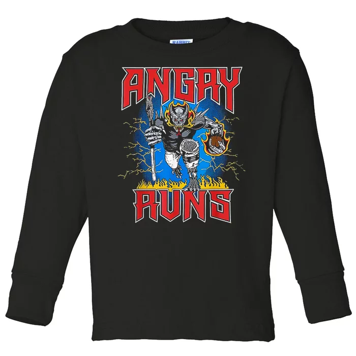 Angry Runs Good Morning Toddler Long Sleeve Shirt