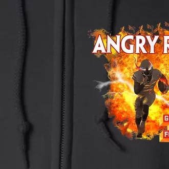 Angry Runs Good Morning Football Sport Lover Football Fan Full Zip Hoodie