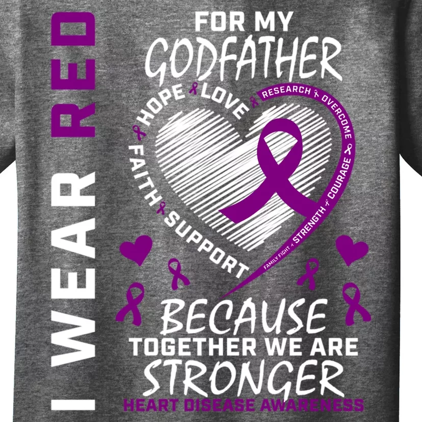 Awareness Ribbons Godfather Heart Disease Gifts T-Shirt