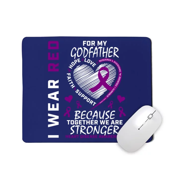 Awareness Ribbons Godfather Heart Disease Gifts Mousepad