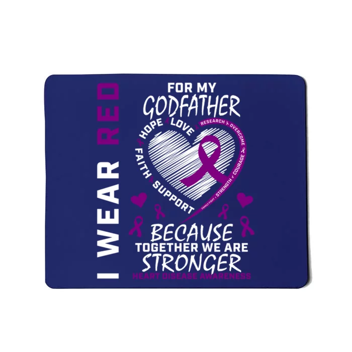 Awareness Ribbons Godfather Heart Disease Gifts Mousepad