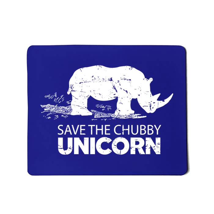 Animal Rhino Gift Save The Chubby Unicorns Gift Rhinoceros Gift Mousepad