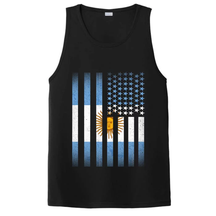 Argentina American Flag Performance Tank