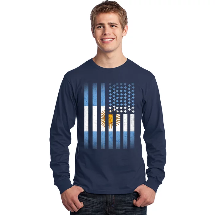 Argentina American Flag Long Sleeve Shirt