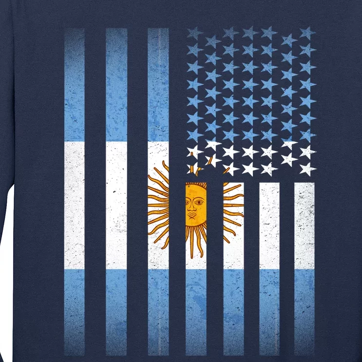 Argentina American Flag Long Sleeve Shirt