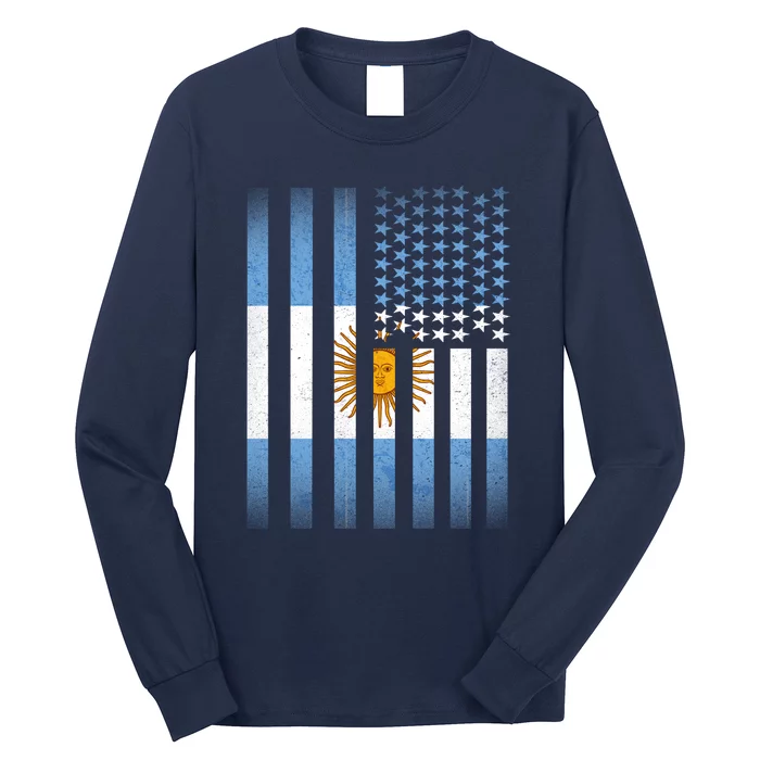 Argentina American Flag Long Sleeve Shirt