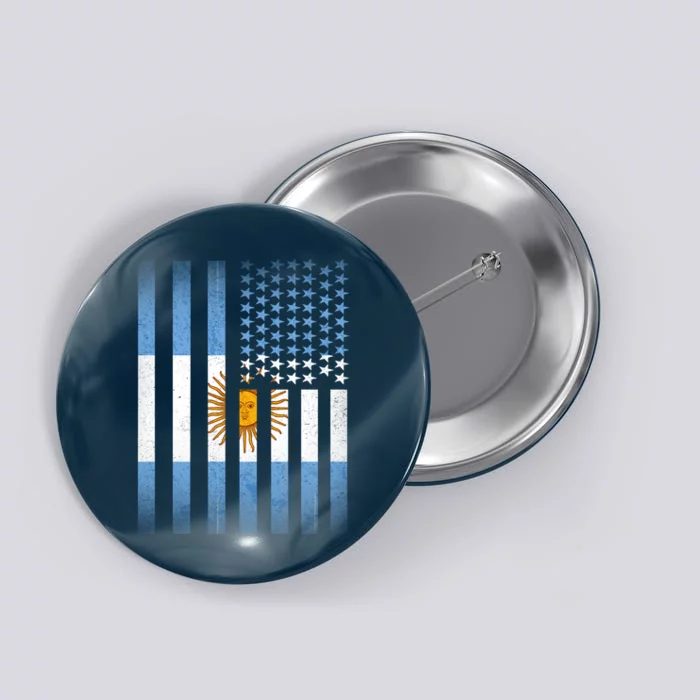 Argentina American Flag Button