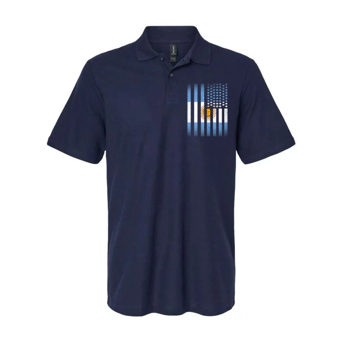 Argentina American Flag Softstyle Adult Sport Polo