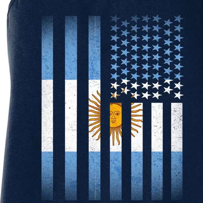 Argentina American Flag Women's Racerback Tank