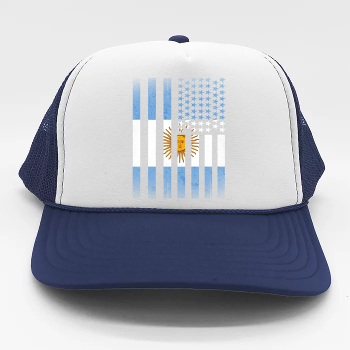 Argentina American Flag Trucker Hat