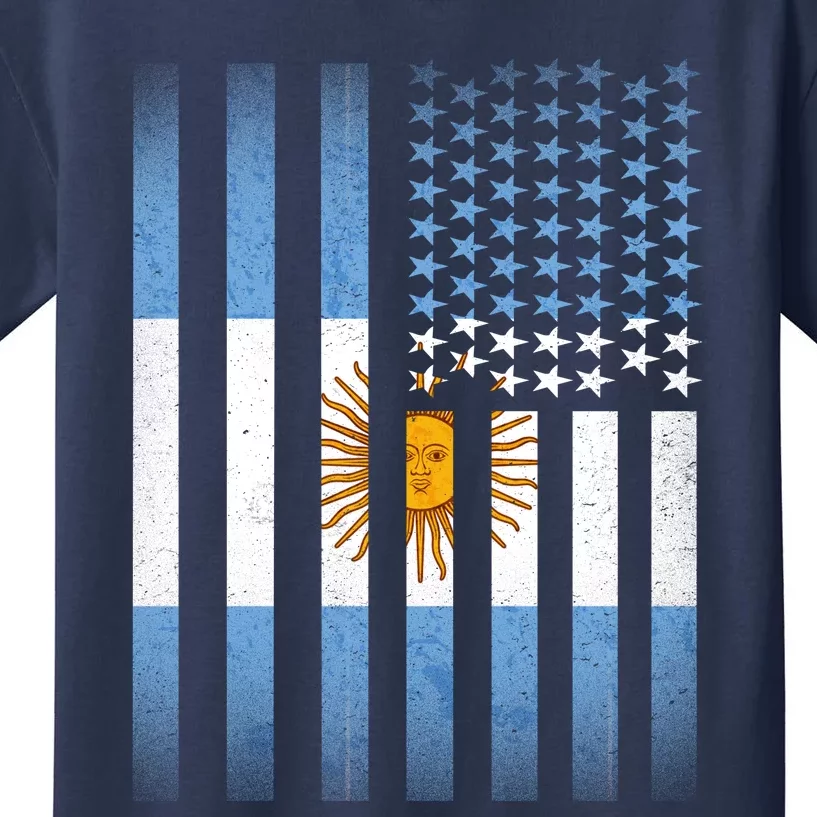 Argentina American Flag Kids T-Shirt