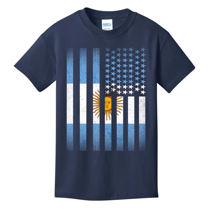 Argentina American Flag Kids T-Shirt