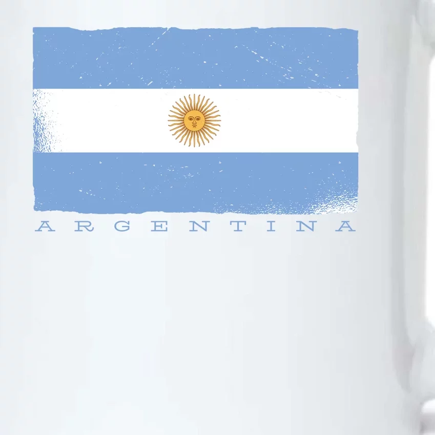 Argentina Flag Black Color Changing Mug