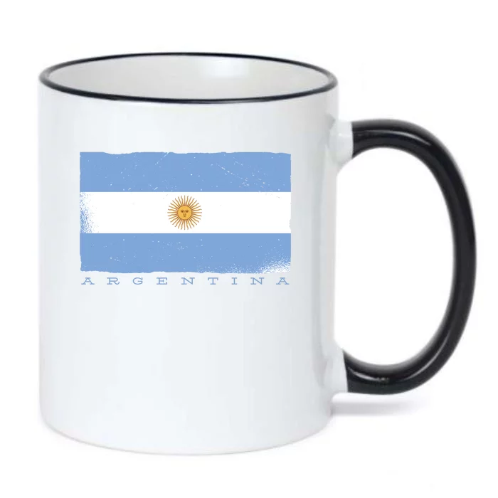 Argentina Flag Black Color Changing Mug