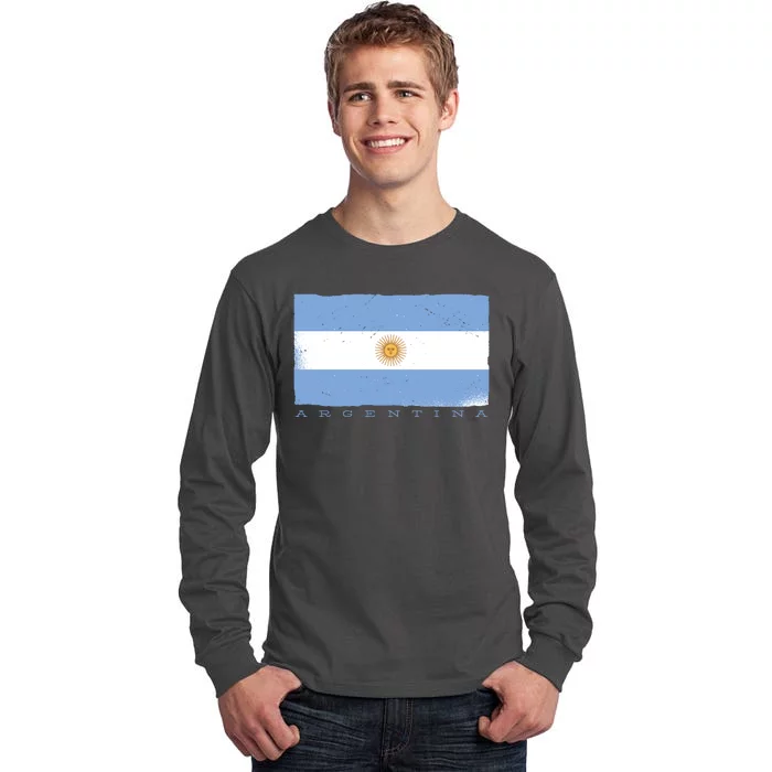 Argentina Flag Tall Long Sleeve T-Shirt