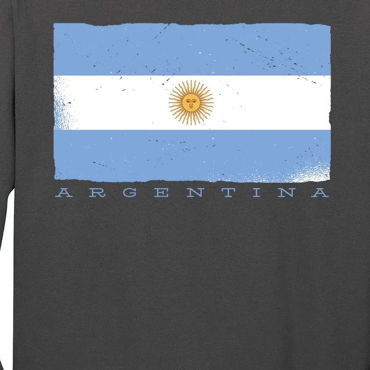 Argentina Flag Tall Long Sleeve T-Shirt