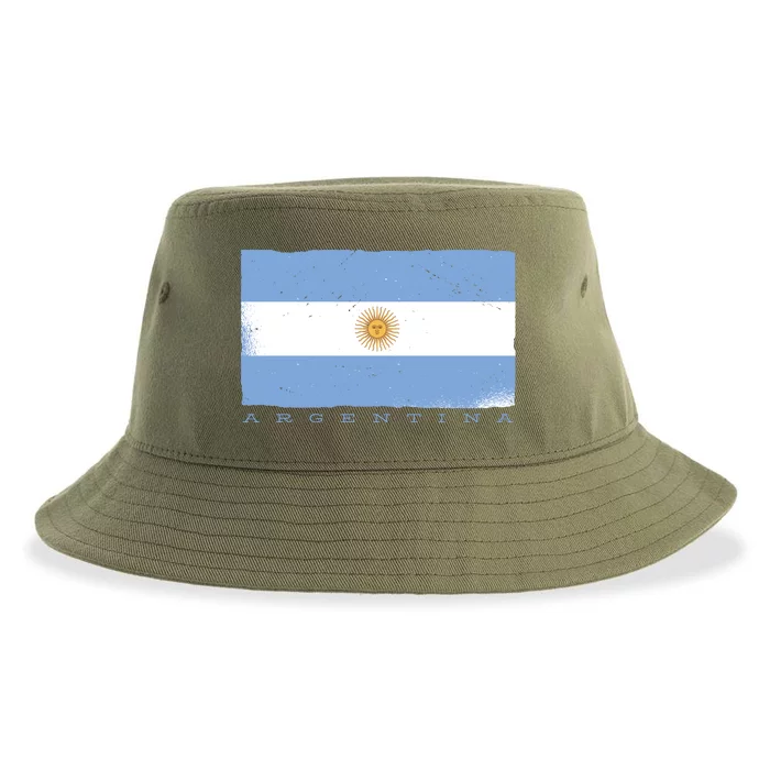 Argentina Flag Sustainable Bucket Hat