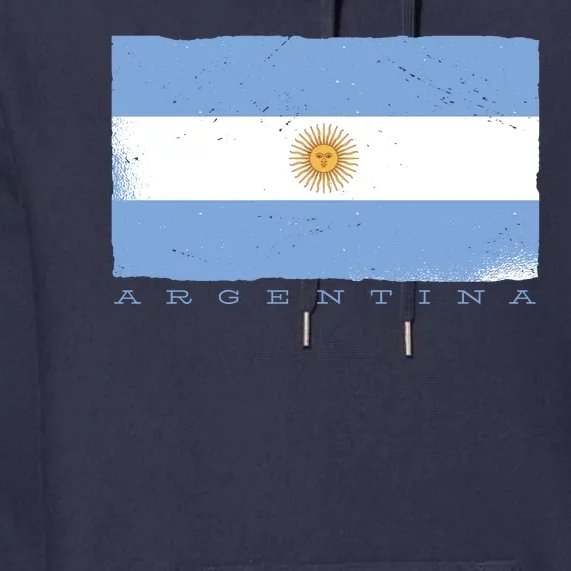 Argentina Flag Premium Hoodie