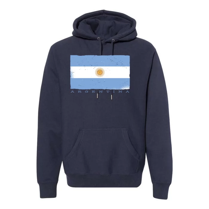 Argentina Flag Premium Hoodie