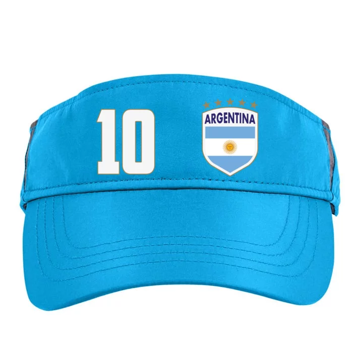 Argentina Flag Shield Logo Soccer World Cup Adult Drive Performance Visor