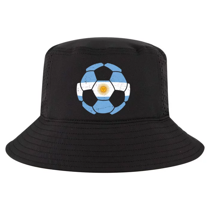 Argentina Flag Soccer Team Ball Futball Cool Comfort Performance Bucket Hat