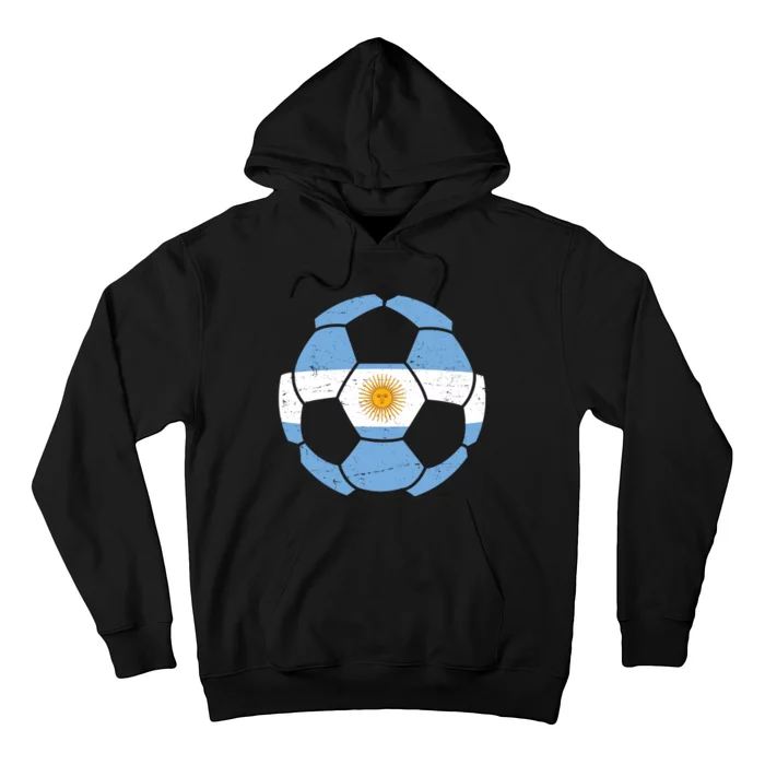 Argentina Flag Soccer Team Ball Futball Hoodie