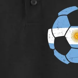 Argentina Flag Soccer Team Ball Futball Dry Zone Grid Performance Polo