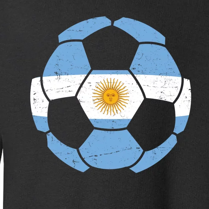 Argentina Flag Soccer Team Ball Futball Toddler Sweatshirt