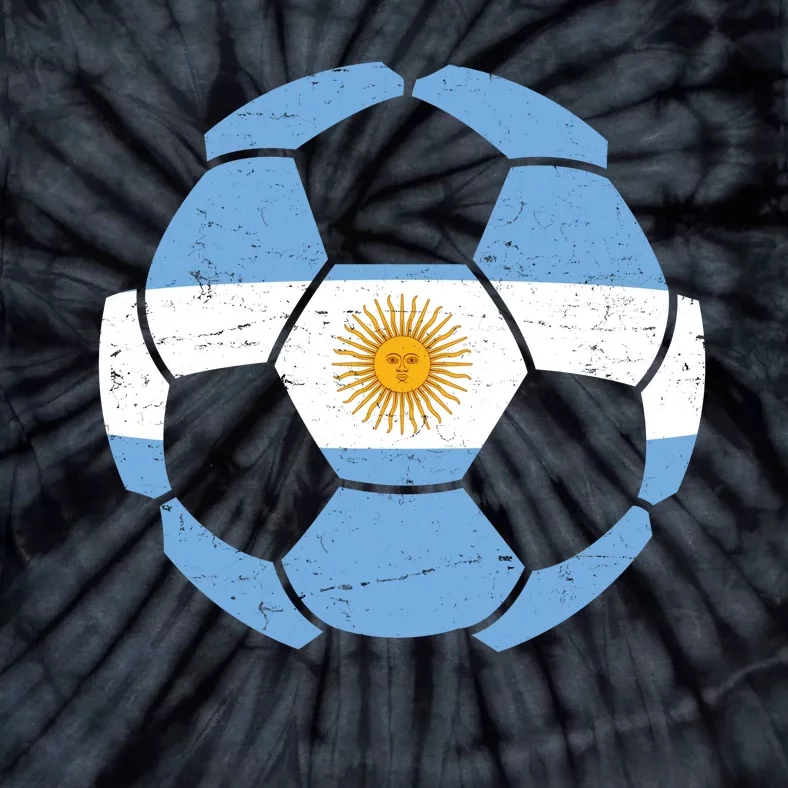 Argentina Flag Soccer Team Ball Futball Tie-Dye T-Shirt