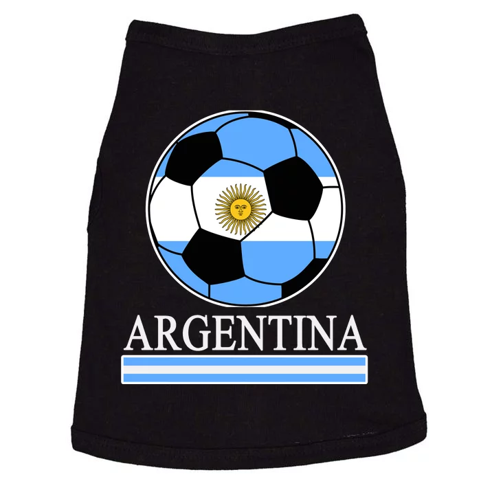 Argentina Soccer Country Flag Ball Doggie Tank