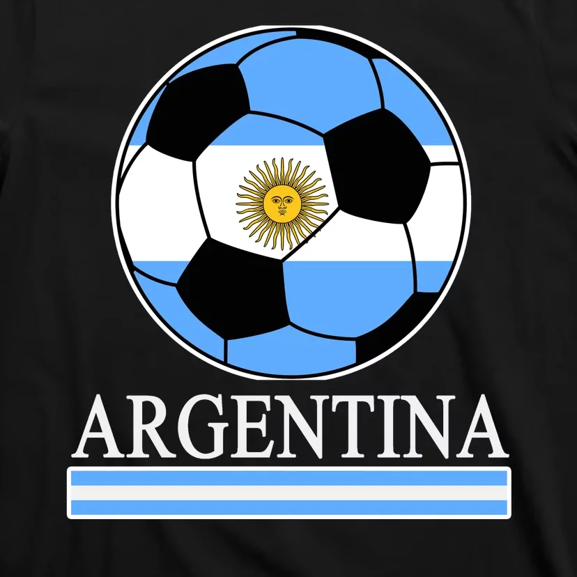 Argentina Soccer Country Flag Ball T-Shirt