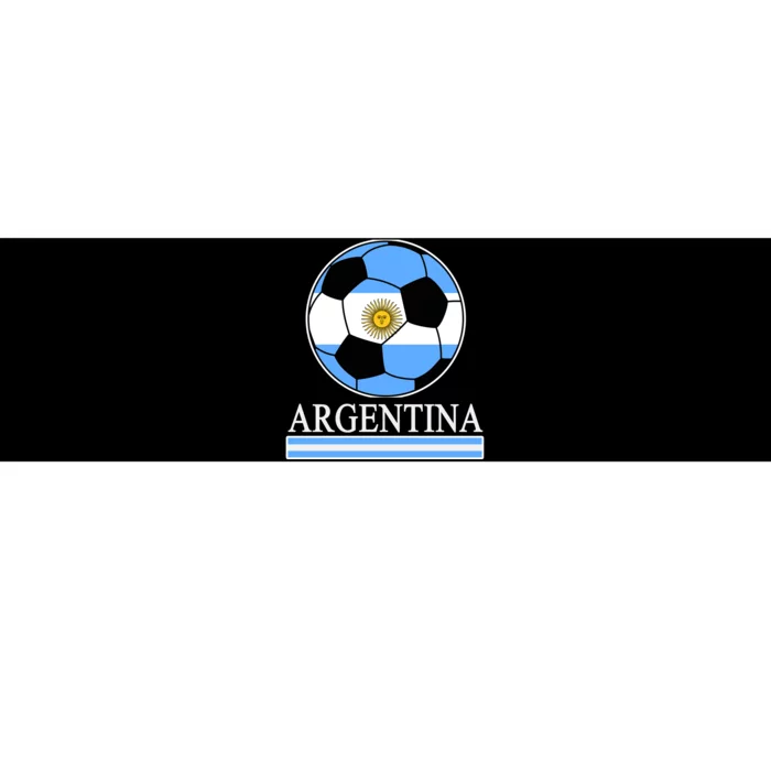 Argentina Soccer Country Flag Ball Bumper Sticker