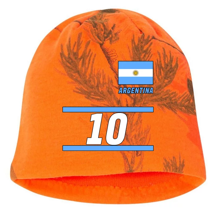 Argentina Soccer Jersey Number 10 Kati - Camo Knit Beanie