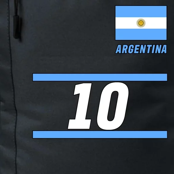 Argentina Soccer Jersey Number 10 Daily Commute Backpack