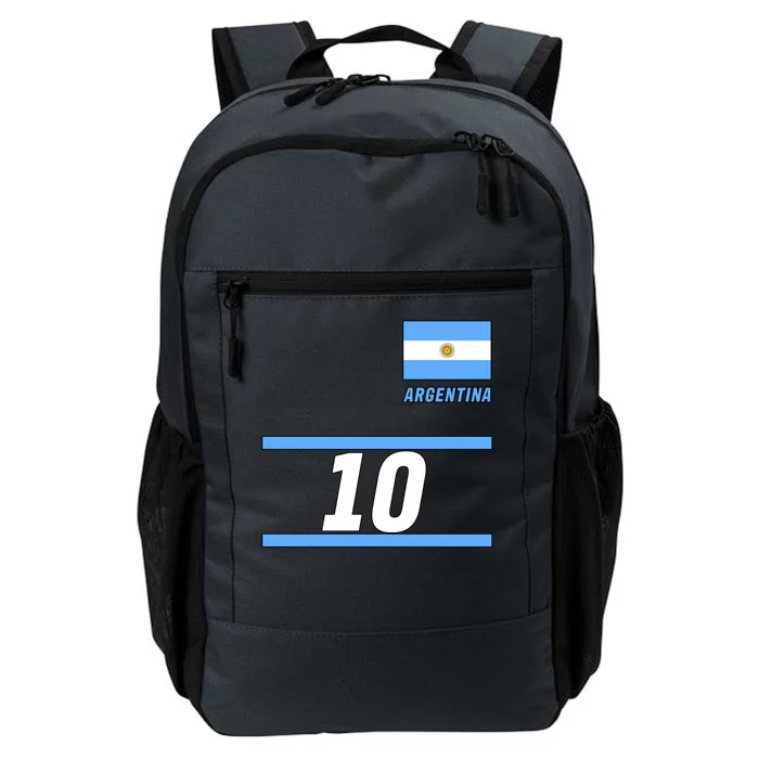 Argentina Soccer Jersey Number 10 Daily Commute Backpack