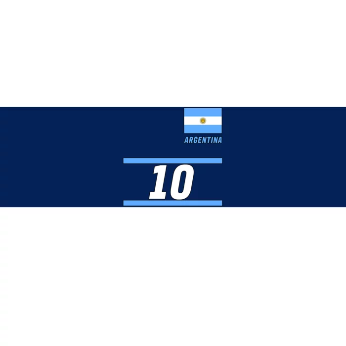 Argentina Soccer Jersey Number 10 Bumper Sticker